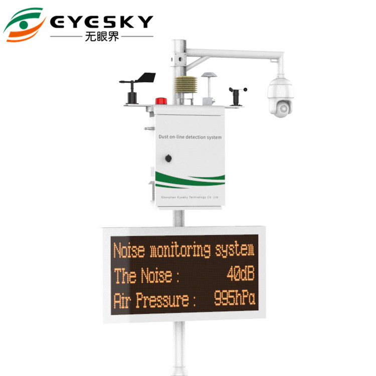 Sistema online di progettazione di EYESKY di qualità dell'aria del rivelatore in polvere di concentrazione del rivelatore del monitor all'aperto unico della polvere